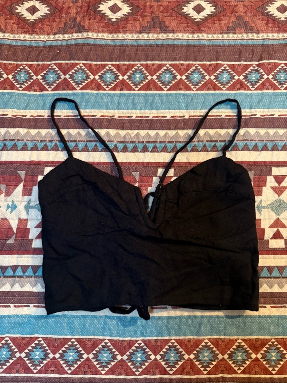 Urban Outfitters Black Spaghetti Strap crop Top size XS